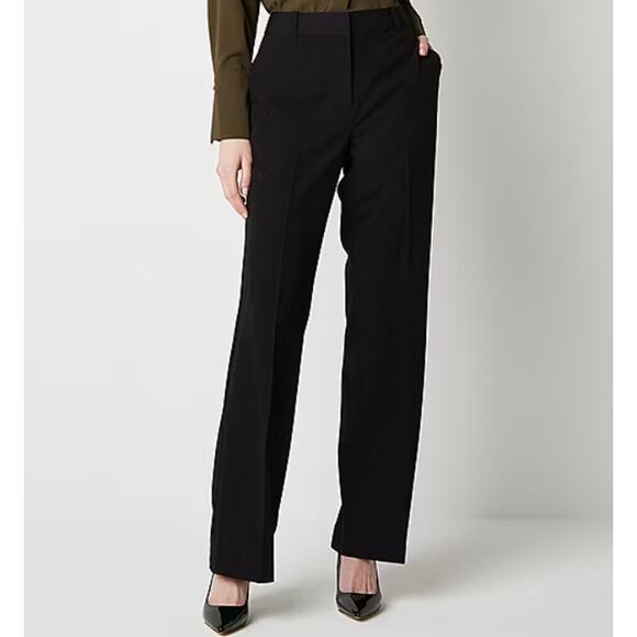 NWT Worthington Black High Rise Trouser Dress Pants Women's Size 10P Petite - Picture 1 of 5